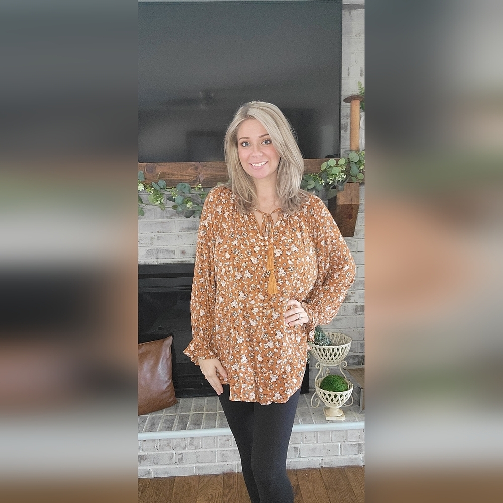 Floral Boho Top